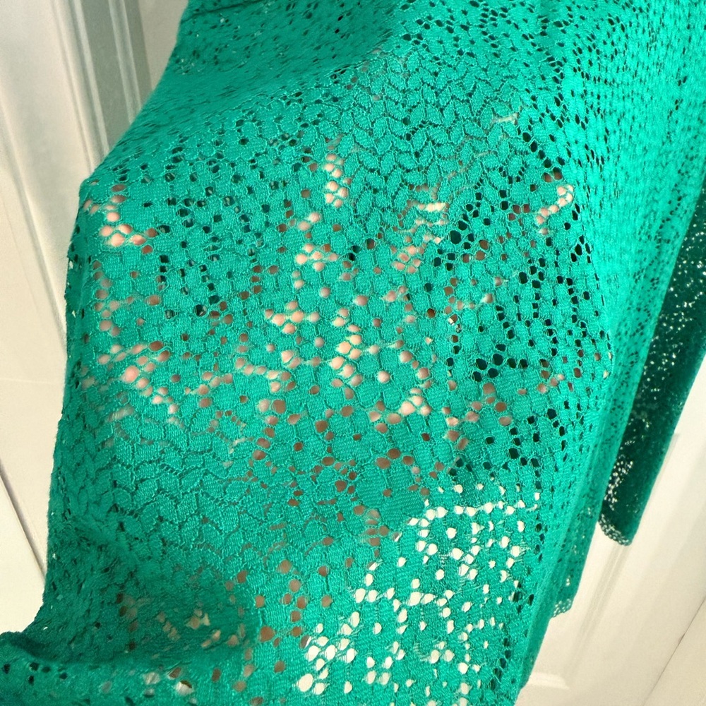 NWT: ME+EM Emerald Lace Dress - Picture 6 of 7
